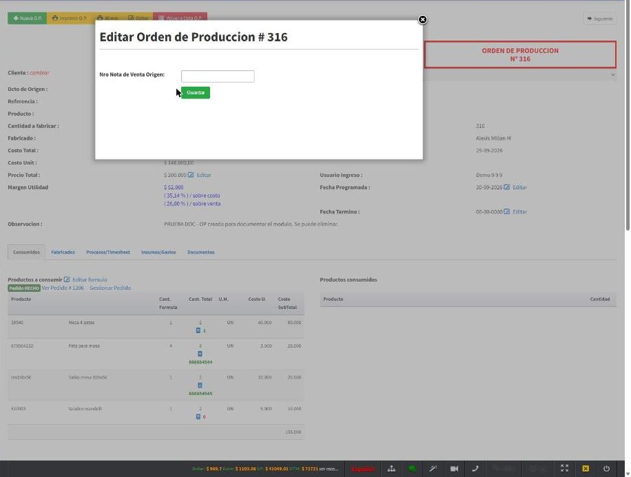 Editar documento de origen
