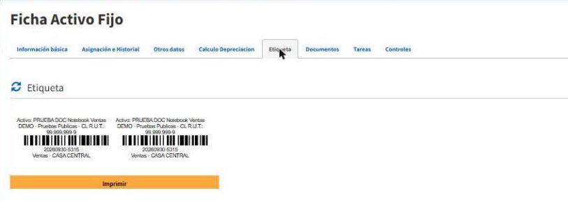 Pesta&ntilde;a Etiqueta con c&oacute;digo de barras