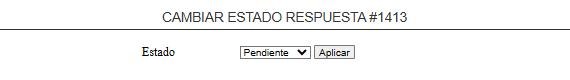 Cambiar estado de una respuesta